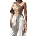 thumbnail image 3 of Franhais Woman's Solid Color Sexy Lace Camisole, Sleeveless Perspective Slim Elastic Boob Tube Top, Daily Life and Vacation, 3 of 10