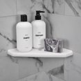 thumbnail image 4 of Questech Decor Shower Shelf, 8" Geo Lugged, Bright White Matte, 4 of 8
