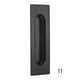 thumbnail image 1 of Uxcell 1-Pack Tiradores Empotrados, 4.72 Pulgadas Círculo Interno 304 Acero Inoxidable Tiradores de Puerta de Closet Corrediza [Negro], 1 of 6