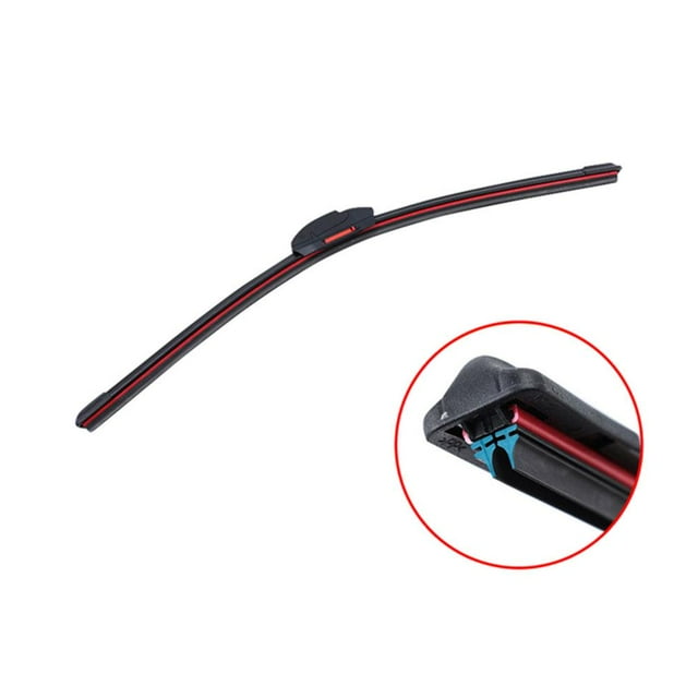 Car Wiper blades Universal Frameless Bracketless Car Soft Double Rubber Str