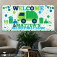 thumbnail image 2 of Garbage Truck Birthday Vinyl Banner Personalized, 2 of 4