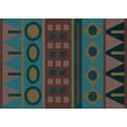 thumbnail image 1 of Ahgly Company Machine Washable Indoor Rectangle Transitional Beetle Green Area Rugs, 8' x 12', 1 of 7
