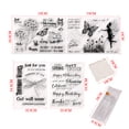 thumbnail image 2 of ROZYARD Fairy Clear Stamps Elegant Flower Fairy Dragonfly for Butterfly Wishes Letters C, 2 of 10