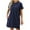 #30-Navy Dress, variant on Rvkxad Womens Summer Dresses Casual Short Sleeve Pockets A-Line Mini Sundresses Loose Flowy T Shirt Dresses Crew Neck Casual Summer Dress Gifts for Mom Green M