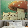thumbnail image 2 of Patifu Cute Cat Tapestry Wall Hanging Unique Style Graphic Tapestries for Home Wall Decor Living Room Bedroom 40x60inch, 2 of 6