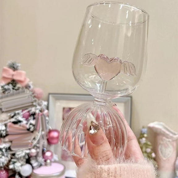 350ml Glasses Shape Statue Party Decoration Martini Drinking Cup Transparent Goblet for Anniversary Gifts Birthday