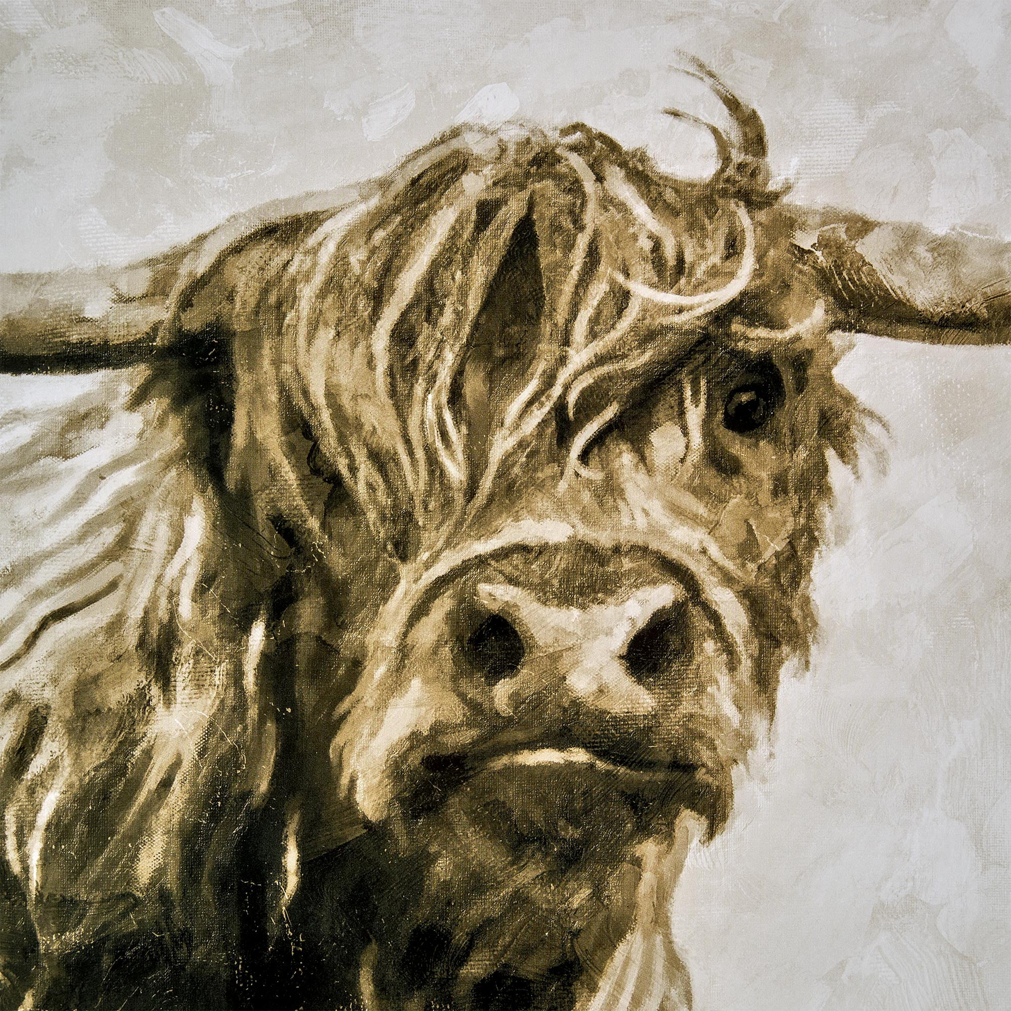 Crystal Art Gallery Highland Cow 11"14" 3-Piece Print Set
