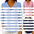 thumbnail image 3 of VISALY Bow Tie Collar Knit Sweater for Women Elegant Long Sleeve Ribbed Knit Pullover Sweater Soft Lightweight Office Dressy Casual Tunic Shirts Fall Trendy Business Casual Outfits Pink M, 3 of 7