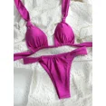 thumbnail image 4 of Bañador con estampado de leopardo para mujer, ropa de playa con minifalda, conjunto de Bikini Floral Sexy, traje de baño de tres piezas, novedad de verano, 4 of 5