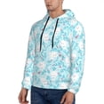 thumbnail image 2 of KLL Cute Rabbit Print Mens Hoodie Long Sleeve Casual Pullover Hooded Sweatshirt Fashion Drawstring Hoodies with Pocket-Medium, 2 of 6