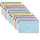 thumbnail image 1 of Carteras de plástico, 10 carpetas de plástico con cremallera A4, bolsas con cierre, malla para documentos, regalo, 1 of 5