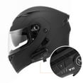 thumbnail image 3 of Oumurs Motorcycle Bluetooth Helmet, Black, Modular Full Face Dual Visor Flip-Up, DOT Compliant, L, 3 of 14