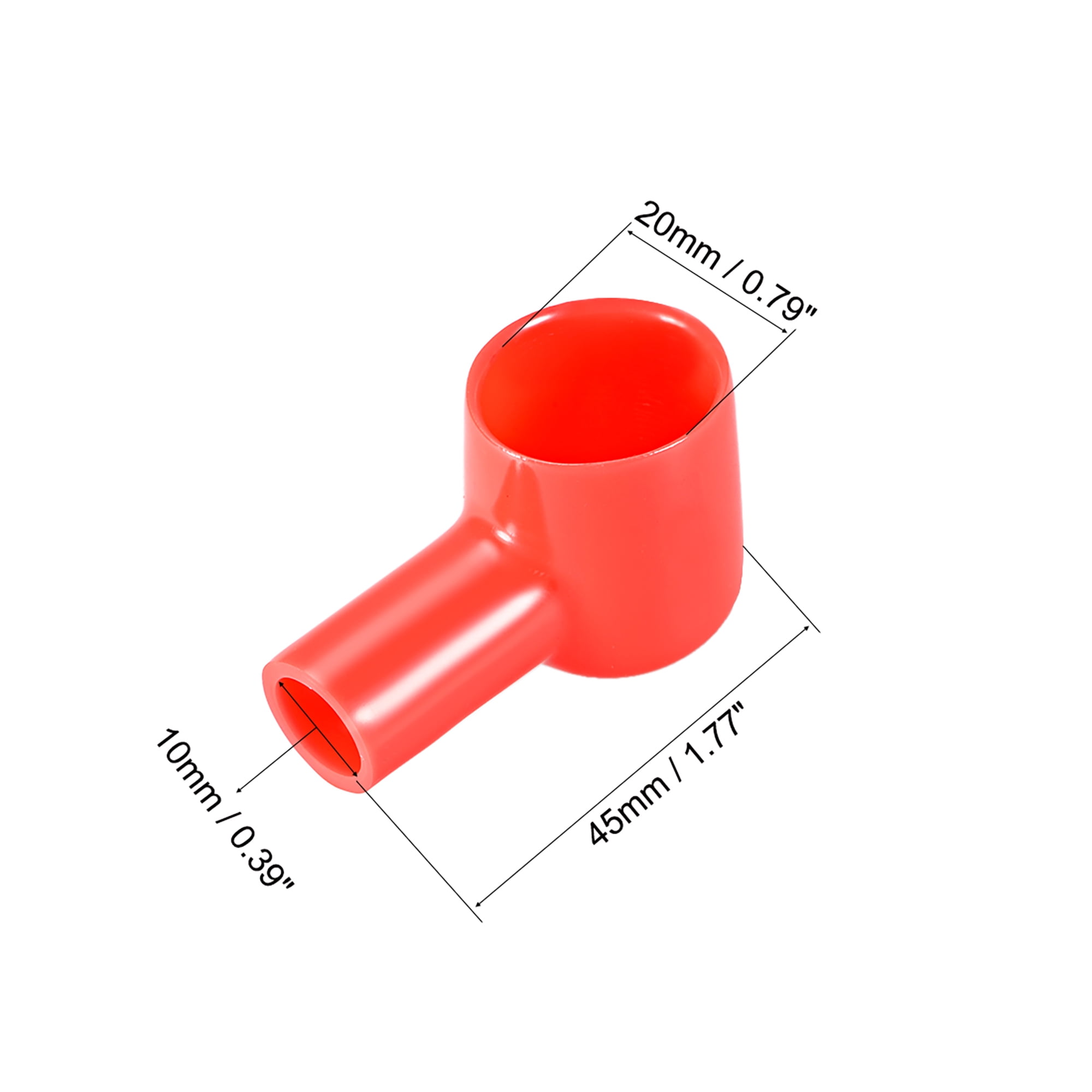 Details about   Battery Terminal Insulating Rubber Protector Covers 28mmx8mm Red Black 2 Pairs 