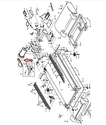 Motor Drive Belt 101004 24 Works with NordicTrack Proform Weslo Epic Image Reebok Treadmill Icon Health /& Fitness Inc