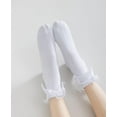 thumbnail image 3 of Women Lace Ankle Socks Ruffle Frilly Cotton Socks Trim Lace,Anklet socks Dress Socks Women or Girls,H04, 3 of 7