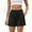 Black, variant on Uaswgudfs ​Women's Elastic Waist Jean Shorts – Drawstring, Pockets & Casual Summer Style​ Black L