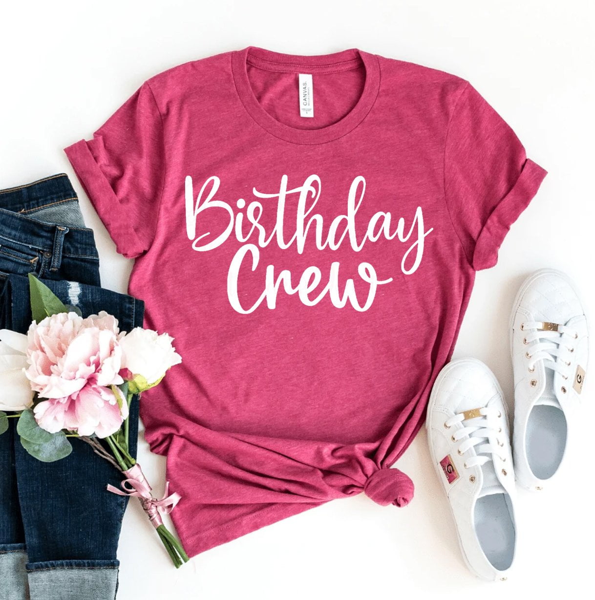 Birthday Crew T-shirt Party Shirts Bestie Top Queen Gift Women's Bday Tee Celebration Tshirt Squad Shirt - Walmart.com