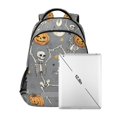 thumbnail image 7 of FORMRS Unisex Backpack Elementary School Travel Bookbag with Reflective Stripes, Gray Halloween Dancing, 7 of 7