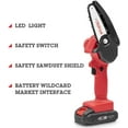 thumbnail image 7 of Wood Ranger Mini Chainsaw, Upgraded Woodranger Mini Chain Saw Cordless with  Batteries, Handheld Electric Power Chain Saw, for Wood Cutting Tree Trimming DIY Gardening Camping, 7 of 7