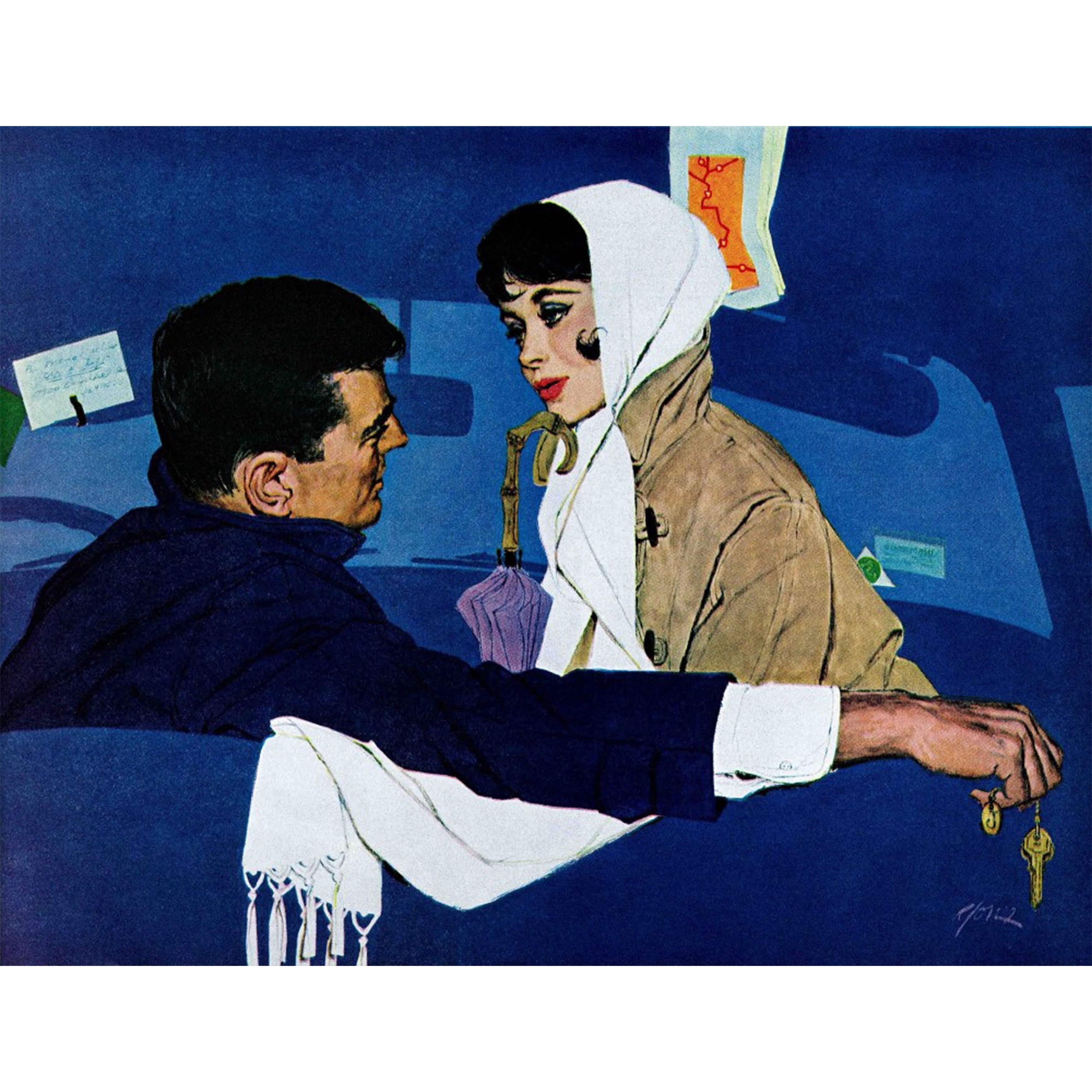Marmont Hill "Stand-In Girl" by Robert Jones Painting Print on Canvas