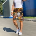 thumbnail image 7 of Bixox Men's Welcom Fall printed lightweight casual shorts, soft sleep shorts with pockets., 7 of 7