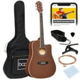 thumbnail image 3 of Best Choice Products 41in Full Size Beginner Acoustic Guitar Set with Case, Strap, Capo, Strings - Dark Brown, 3 of 10