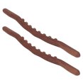 thumbnail image 1 of Wood Guasha Tool, 2Pcs Effort Saving Stimulate Lymph Wooden Scraping Stick  For Body, 1 of 8