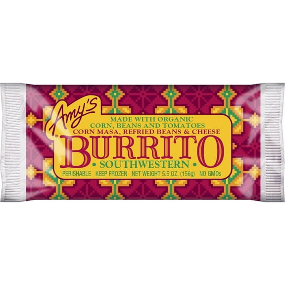 Amys Southwestern Burrito, 5.5 Ounce -- 12 per case.