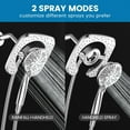 thumbnail image 4 of KINGTACK High Pressure Shower Head, 7.2Inch 2 in 1 Rainfall Shower Head & Handheld Showers with Magnetic Docking System, 10-Setting Handheld Shower Head with 59" Rotatable Stainless Steel Hose, 4 of 9