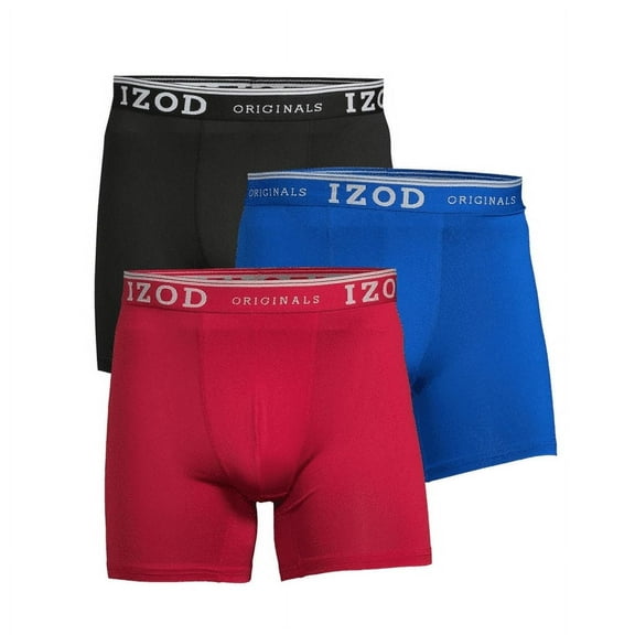 IZOD Men's Boxer Briefs, 3-Pack