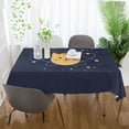 thumbnail image 3 of Yayeee Tablecloths 54" x 54" Rectangle Wrinkle Resistant Party Table Cover, Orange Cat Planet, 3 of 8