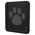 thumbnail image 1 of Puerta para mascotas perros al aire libre ventana para gatos puerta para entrar en la casa puerta con solapa de cierre automático de seguridad, 1 of 9