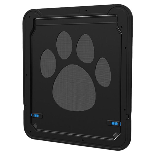 Puerta para mascotas perros al aire libre ventana para gatos puerta para entrar en la casa puerta con solapa de cierre automático de seguridad