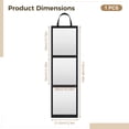 thumbnail image 5 of Foldable Full Length Mirror, 46.4 Inch Portable Break-Resistant Mirror with Oxford Frame, Hanging Door & Travel Mirror for Bedroom, Dorm, 5 of 6