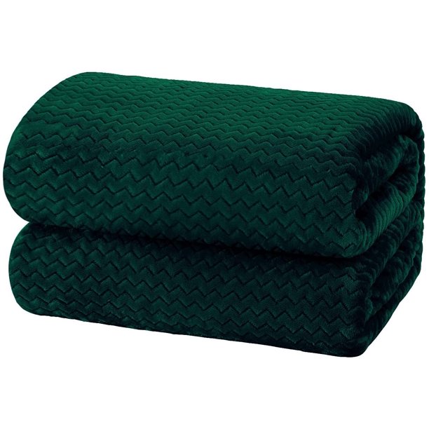 Ultra Breathable Jacquard Lightweight Fleece Throw Blanket(50x70 Inch