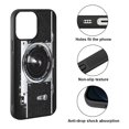 thumbnail image 2 of FINCIBO Soft Rubber Protector Cover Case for Apple iPhone 13 Pro Max 6.7" 2021 (NOT FIT Apple iPhone 13 mini 5.4" 2021/iPhone 13 Pro 6.1" 2021/iPhone 13 6.1" 2021), Retro Vintage Camera Zoom, 2 of 5