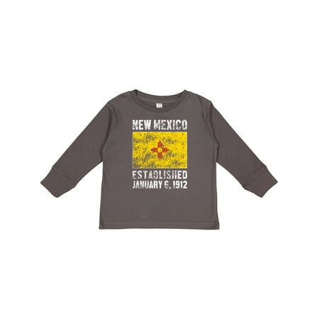 

Inktastic Established January 6 1912 New Mexico Flag Gift Toddler Boy or Toddler Girl Long Sleeve T-Shirt