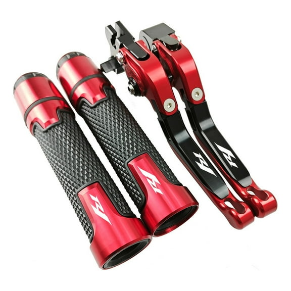 Applies to Levers and Grips for Yamaha Yzf R1 2004 - 2014, Red