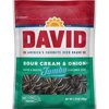 DAVID Roasted and Salted Sour Cream Jumbo Sunflower Seeds, Keto Friendly, 5.25 oz, 12 Count (Pack of 1)