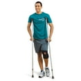 Hugo Lightweight Adjustable Aluminum Crutches, Adult, 5'2" to 5'10