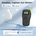 thumbnail image 2 of Máquina etiquetadora SUPVAN E10 con Bluetooth y cinta, etiqueta continua impermeable, aplicación versátil con 35 fuentes y más de 1000 íconos, etiquetadora sin tinta para el hogar, la cocina, la escue, 2 of 5