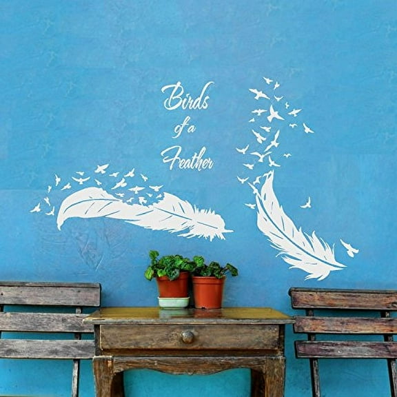 Decal ~ BIRDS OF A FEATHER ~ Wall or Window Decal