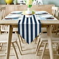 thumbnail image 2 of Striped Blue And White Table Runners Tablecloths Decoration Holidays Vintage Party Table Runner Small Long Table Runner Dining, 2 of 5