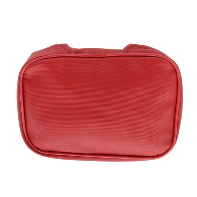 Miulika Sac de Voyage Imperméable en Cuir pour Moto, Sac Arrière de Selle - Rouge