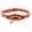 Orange, variant on Punk Rivet Choker PU leather Collar Gothic Bell Necklace Adjustable Size Neck Accessories