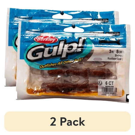 (2 pack) Berkley Gulp! Shrimp Fishing Soft Bait