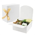 thumbnail image 2 of Paquete de 10 Cajas de Regalo Negras con Tapas, Caja de Propuesta para Padrinos de Boda de 8x8x4 Pulgadas, Caja de Regalo Negra de Lujo con Cinta para Caja de Boda, 2 of 5