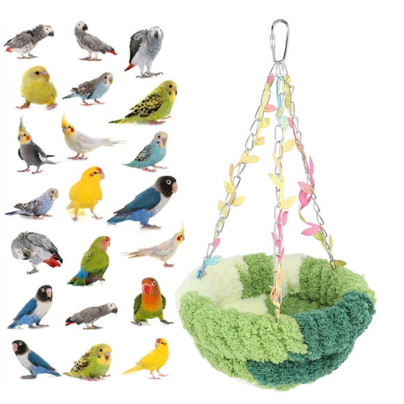 Cama Nido Para Pájaros, Cálida Y Acogedora, Suave Felpa, Comodidad Mejorada Para La Cría De Loros, Columpio Interior