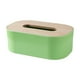thumbnail image 2 of Caja de pañuelos con funda para teléfono celular, organizador de papel facial para cocina, baño, tocador, encimeras, dormitorio, tocador y mesas, contenedor de pañuelos de plástico de regalo, 2 of 6