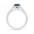 thumbnail image 2 of Angara Natural 2 Ct. Blue Sapphire Solitaire Ring in Sterling Silver for Women (Ring Size: 11), 2 of 9